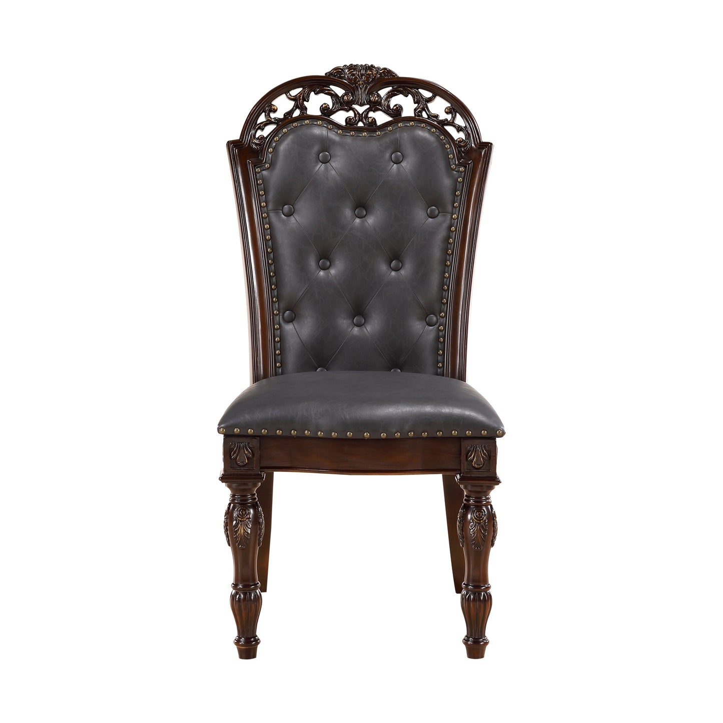 Adelina Cherry 5-Piece Dining Room Set (Table and 4 Chairs)