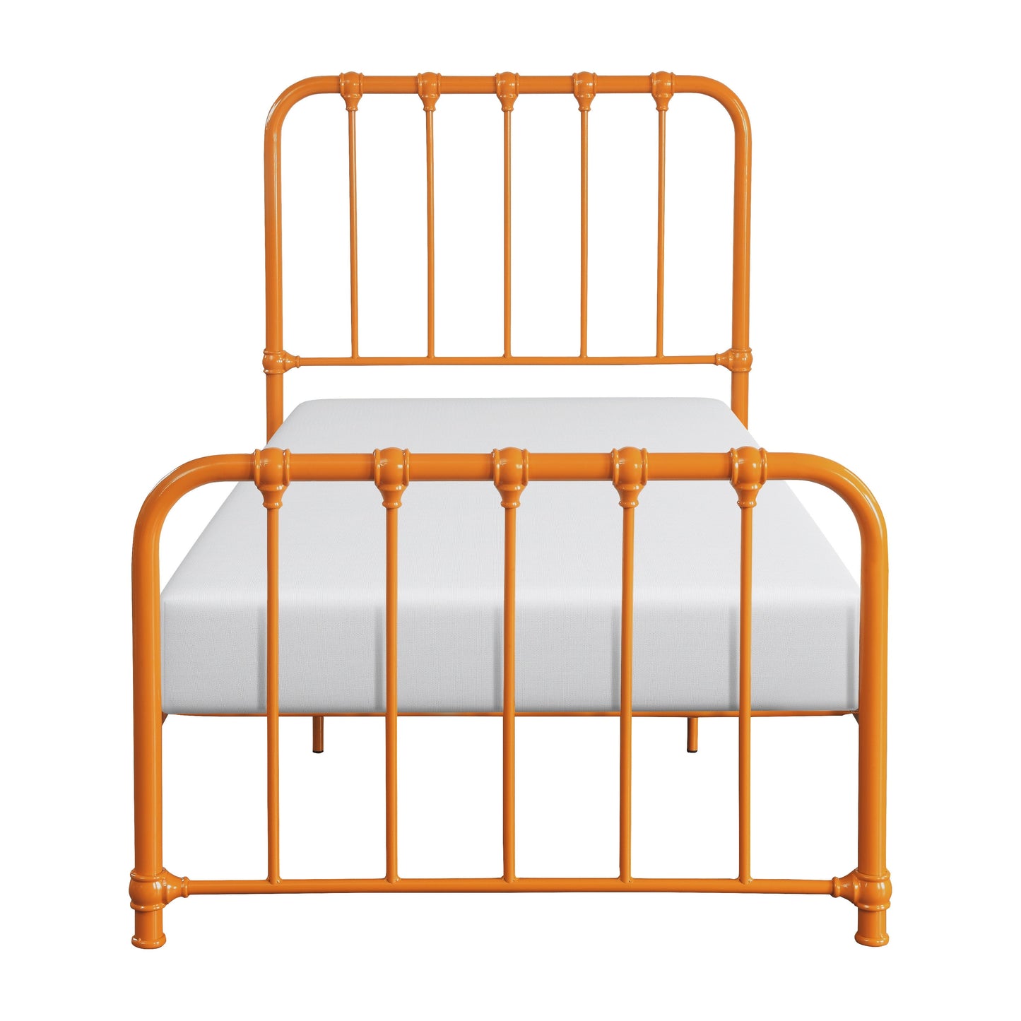 Bethany Orange Twin Metal Platform Bed