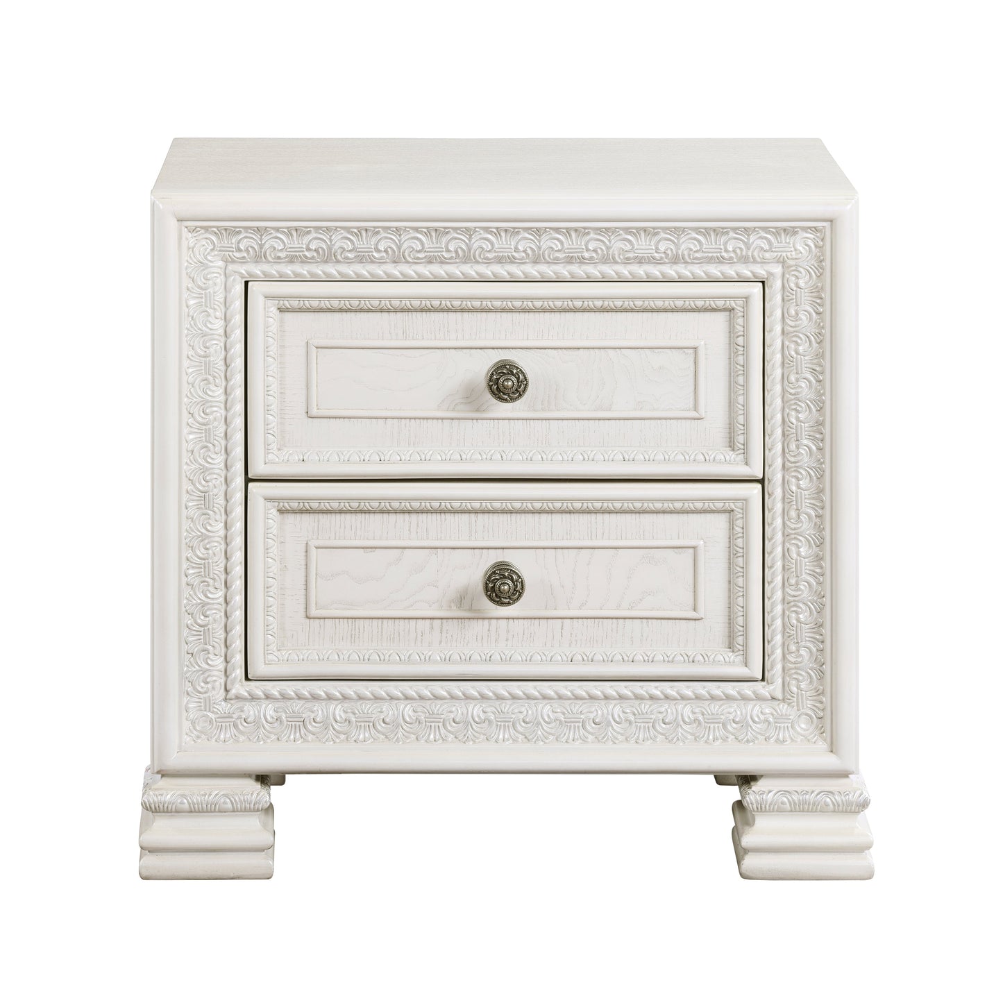 Theodora Pearl White Nightstand