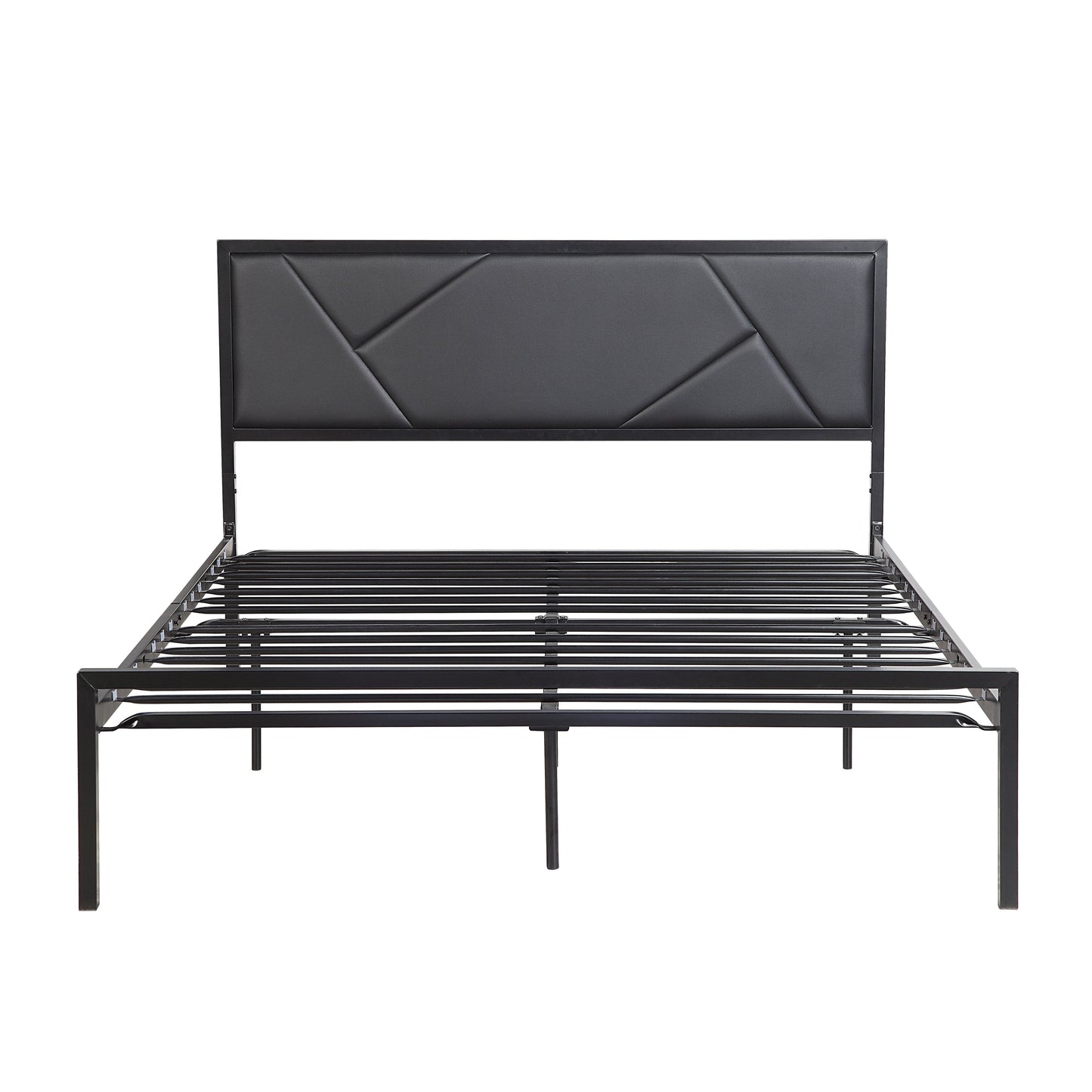 Keegan Gunmetal Queen Platform Bed