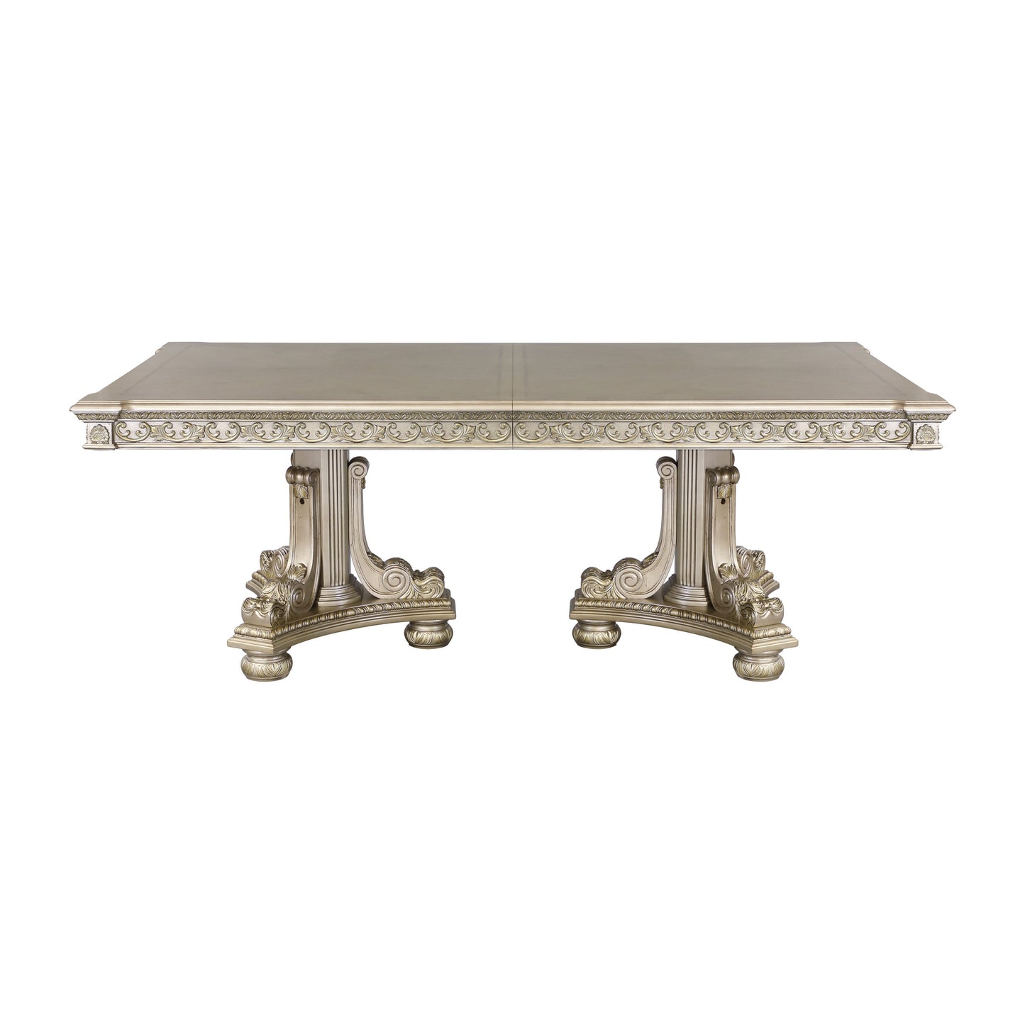 Catalonia Platinum Gold Extendable Dining Table