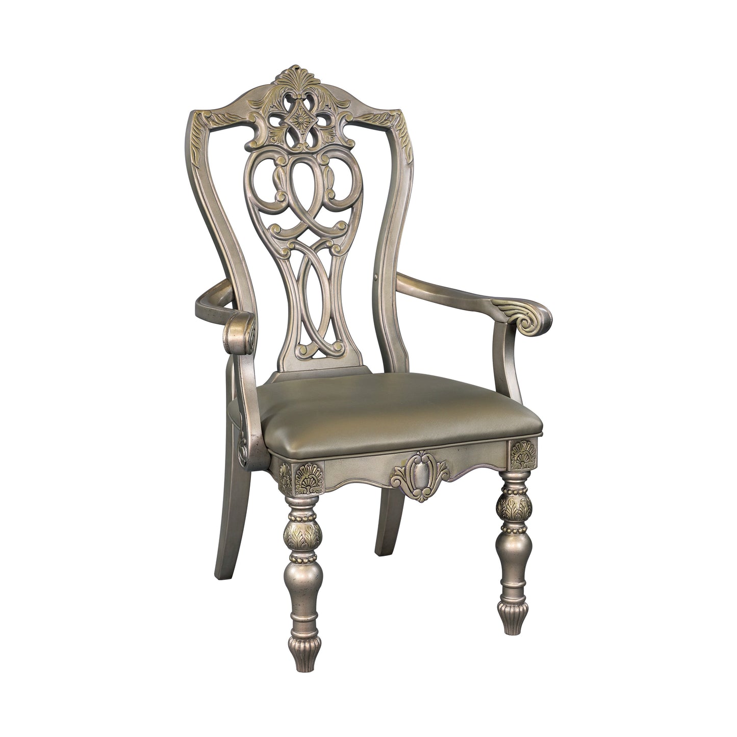 Catalonia Platinum Gold Extendable Dining Set