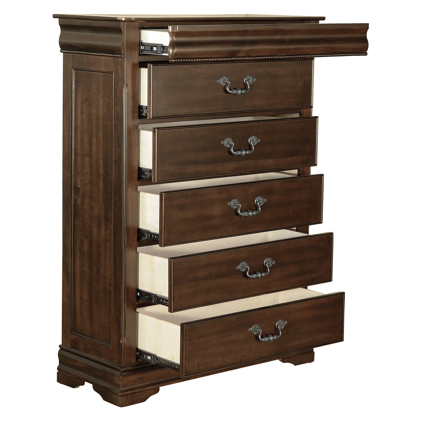 Mont Belvieu Dark Cherry Chest, Hidden Drawer