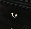 Louis Philip Black Sleigh Bedroom Set