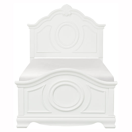 Lucida White Twin Panel Bed