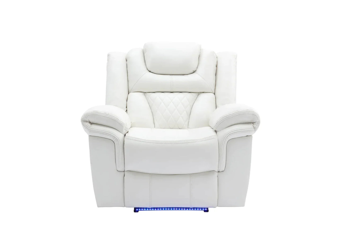Party Time White Power Reclining Living Room Set