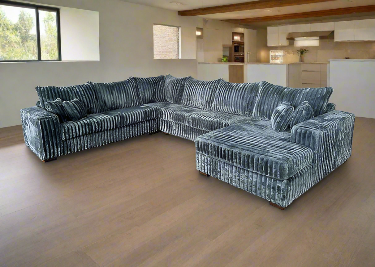 S320 Texan Grey 4pcs Sectional