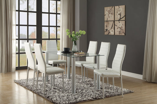 white dining set