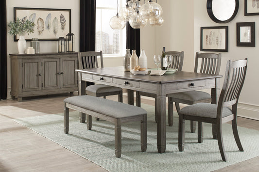 gray dining room set