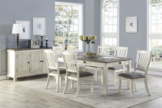 antique white dining set