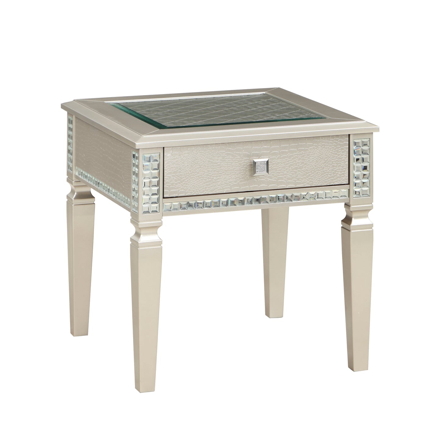 Juliette Champagne End Table