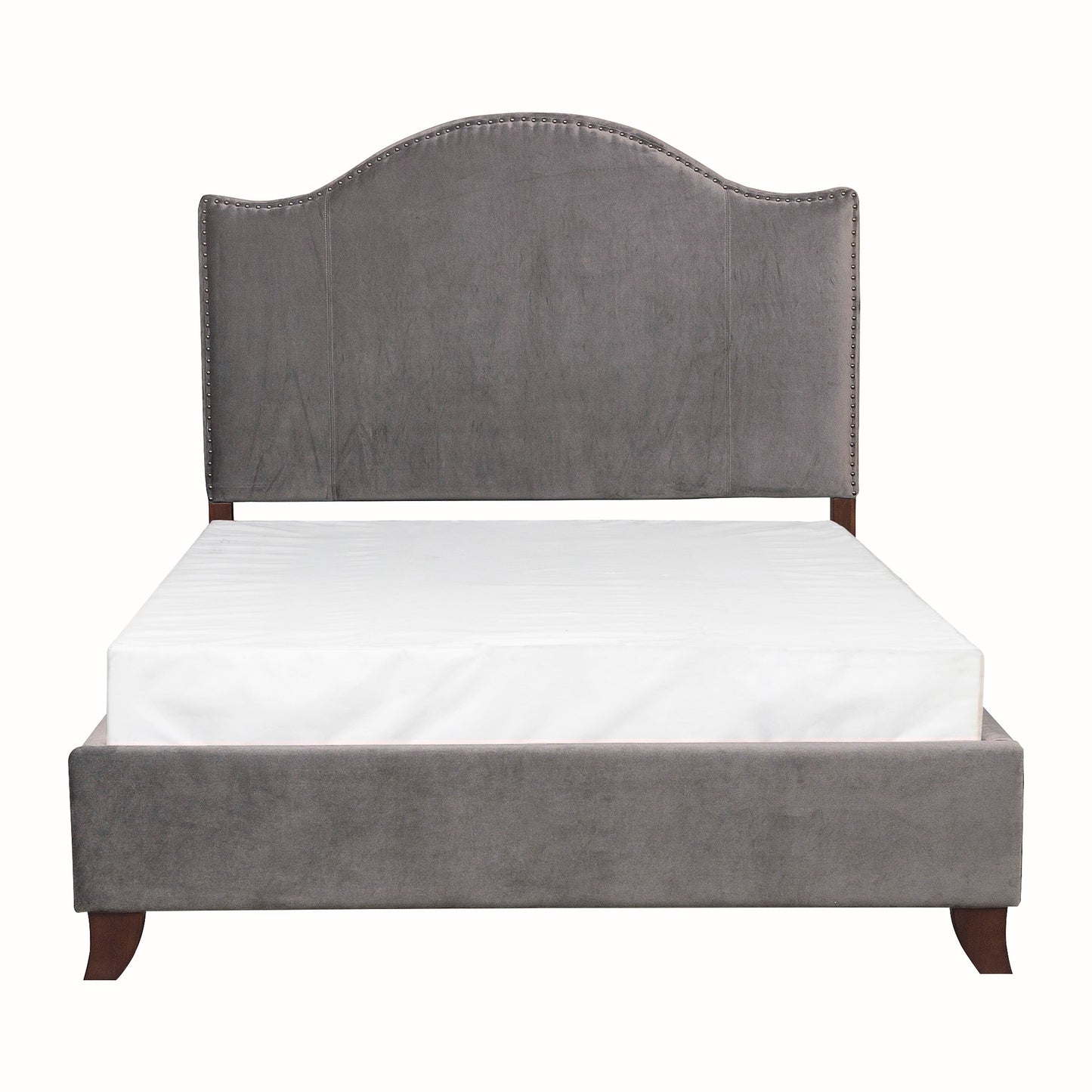 Carlow Gray Camelback Queen Bed