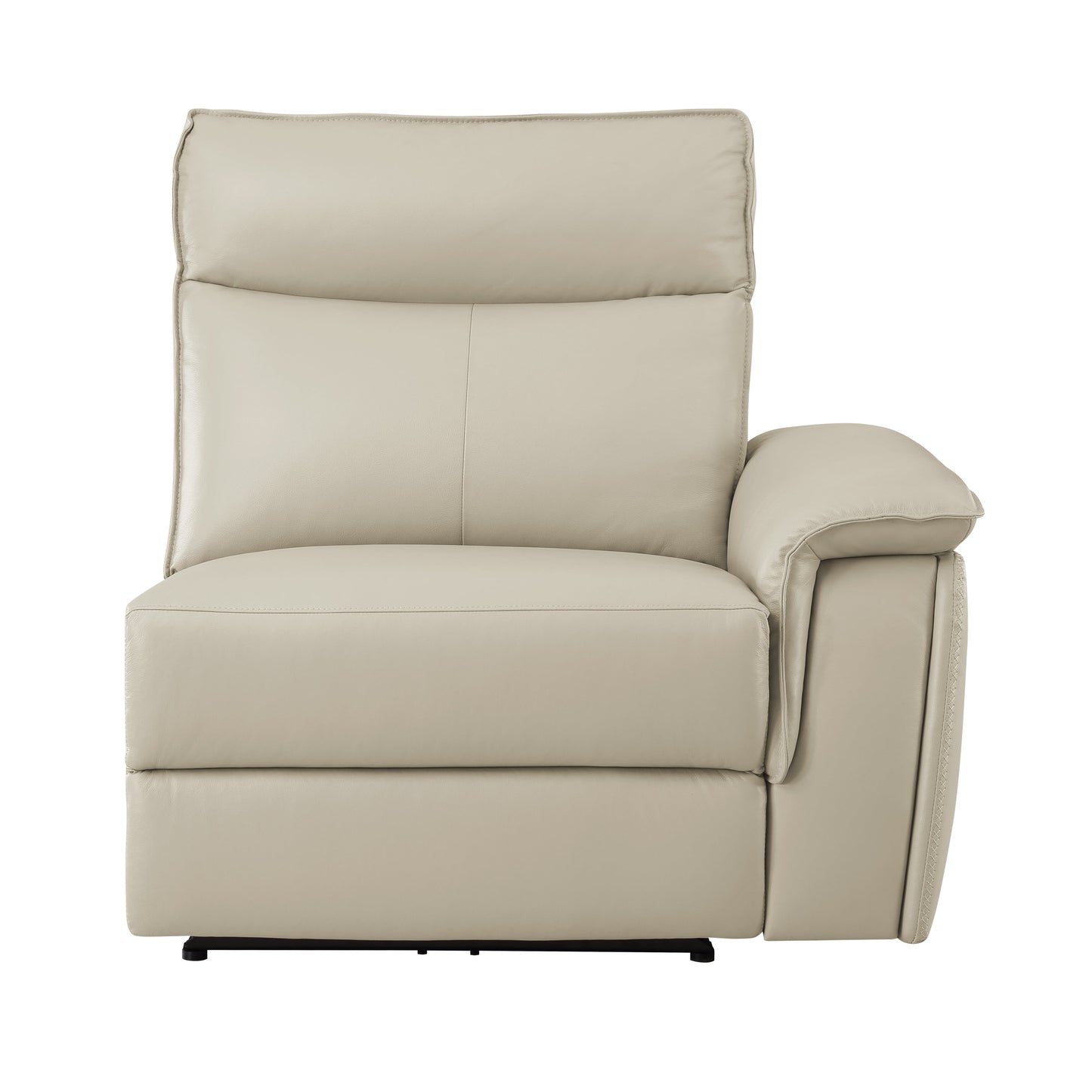 Maroni Taupe Leather 6-Piece Modular Power Reclining Sectional