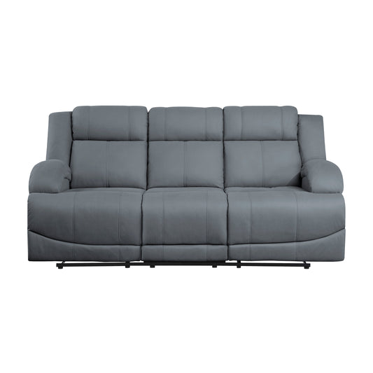 Camryn Graphite Blue Double Reclining Sofa