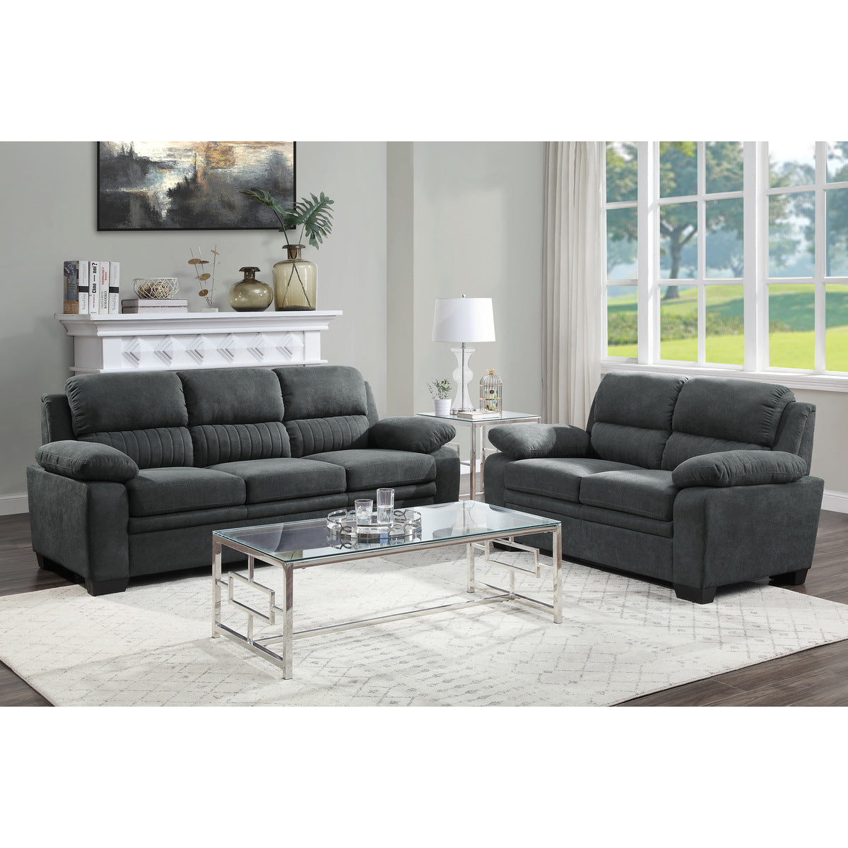 Holleman Dark Gray Sofa