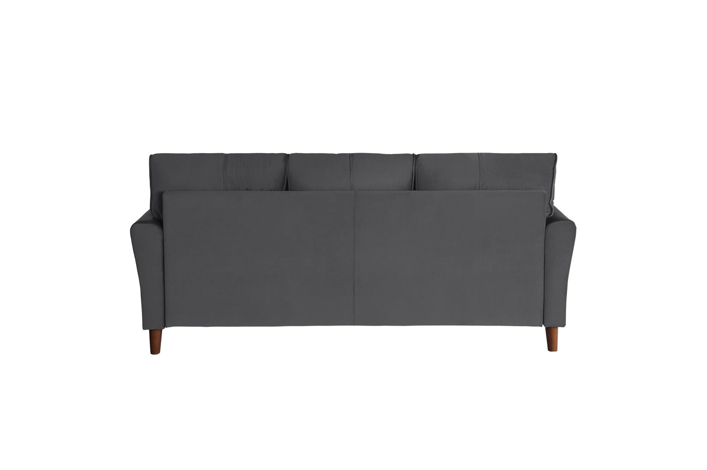 Dunseith Charcoal Velvet Gray Sofa And Loveseat Set