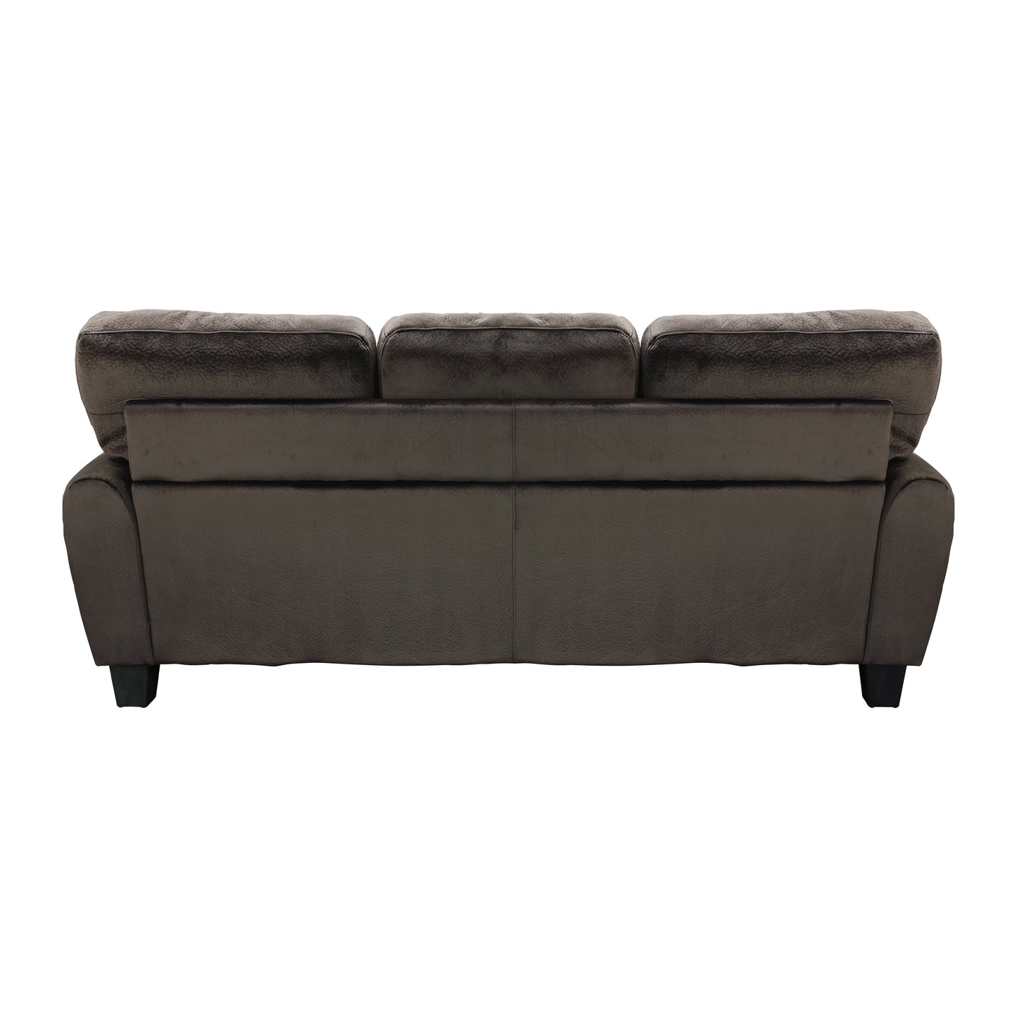 Rubin Chocolate Faux Leather Sofa