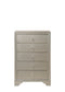 Lyssa Champagne LED Upholstered Panel Bedroom Set