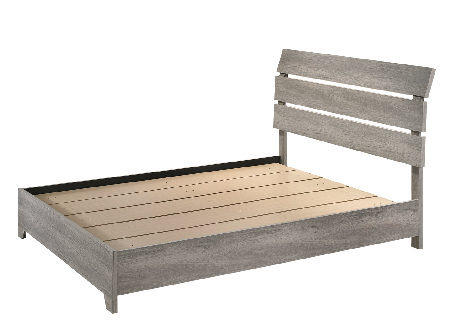 Tundra Gray Queen Platform Bed