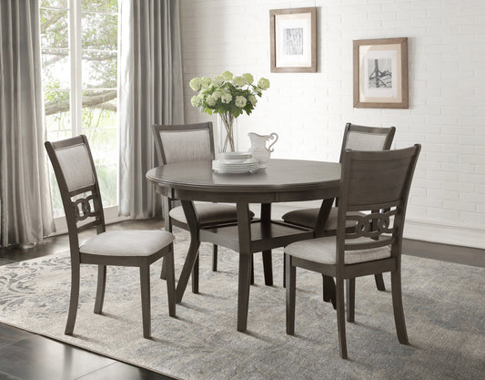 gray 5 piece dining set