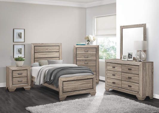 Beechnut Light Elm Panel Youth Bedroom Set