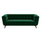 Kano Green Velvet Large Sofa