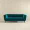 Kano Teal Velvet Large Sofa