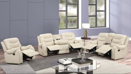 Sand Oversized  3-Piece Reclining Living Room Set