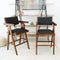 Athena Counter Chair in Black Leather