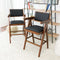 Athena Counter Chair in Black Leather