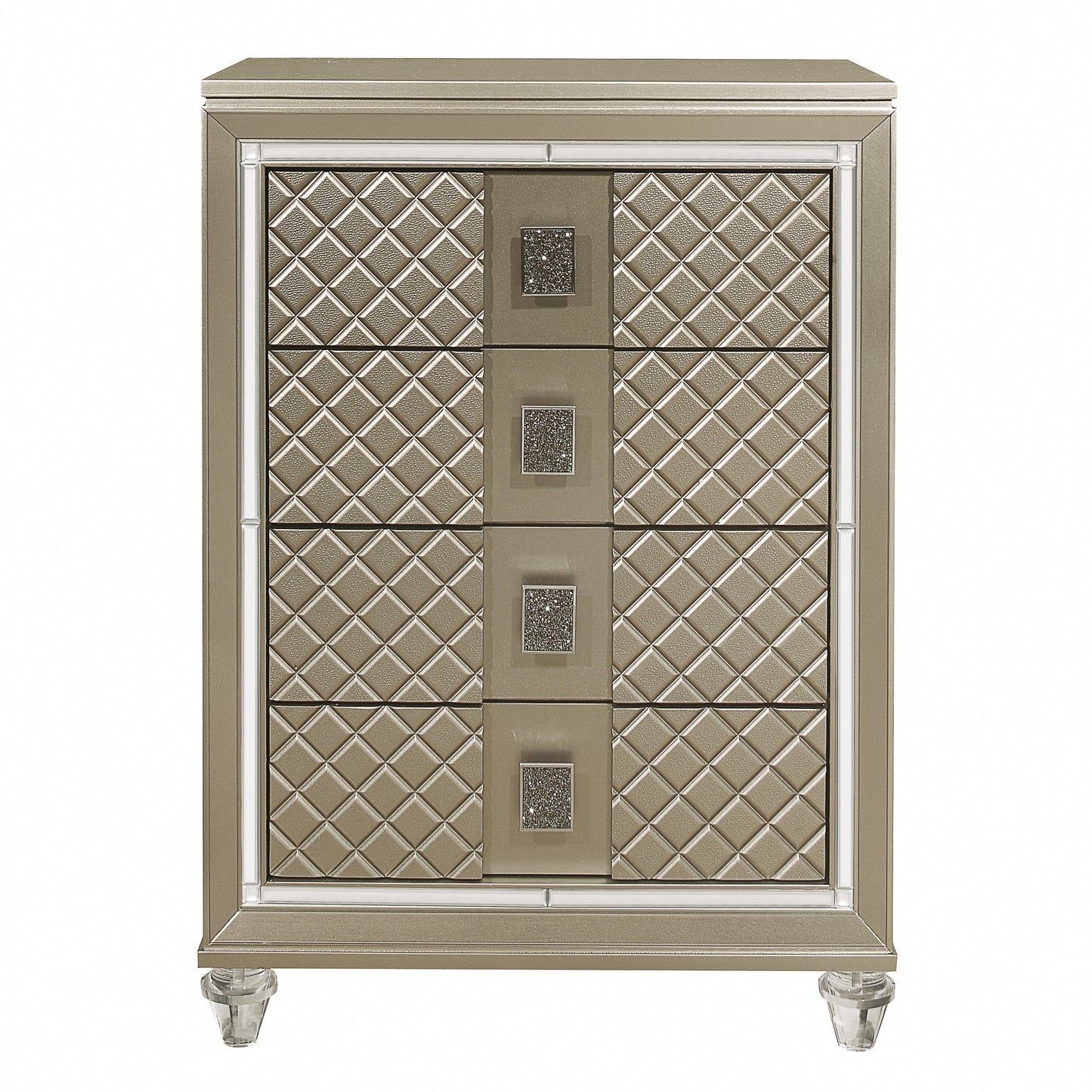 Loudon Champagne Metallic Youth Chest