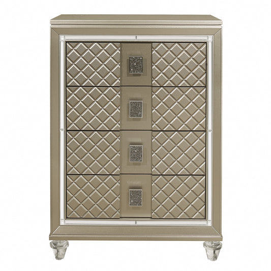 Loudon Champagne Metallic Youth Chest