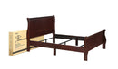 Louis Philip Cherry Sleigh Bedroom Set