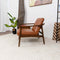 Brandon Tan Leather Lounge Chair