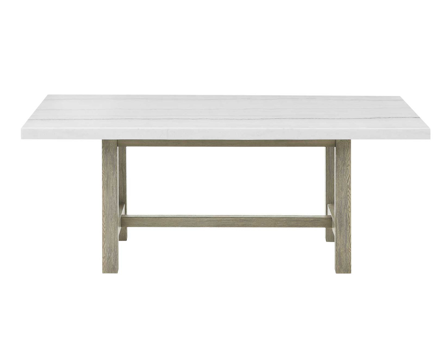Carena 5-Piece White Marble Dining Set(Table & 4 Side Chairs)