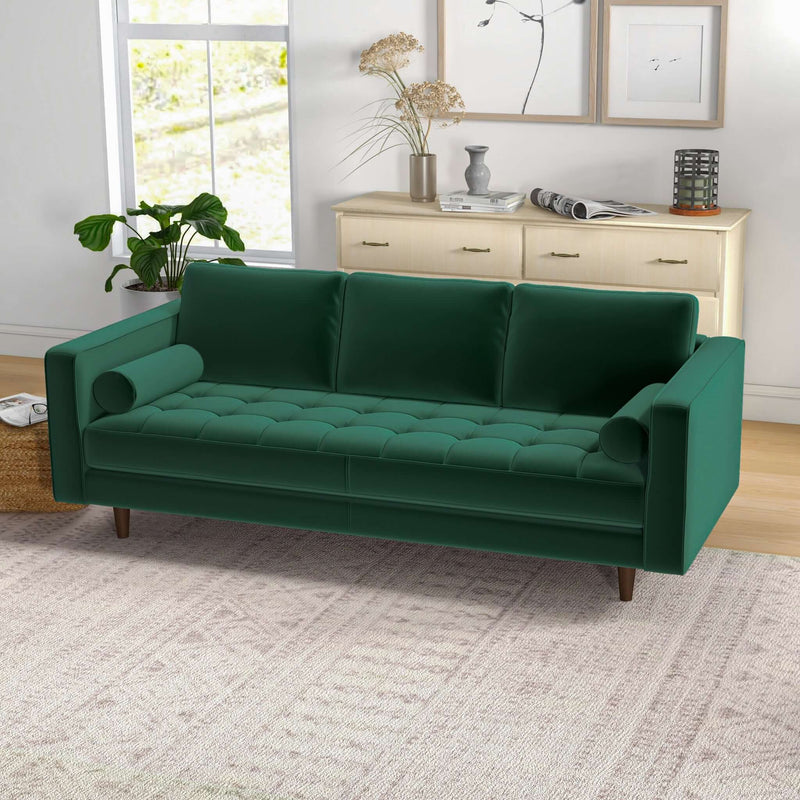 Tessa Tan Leather Sofa