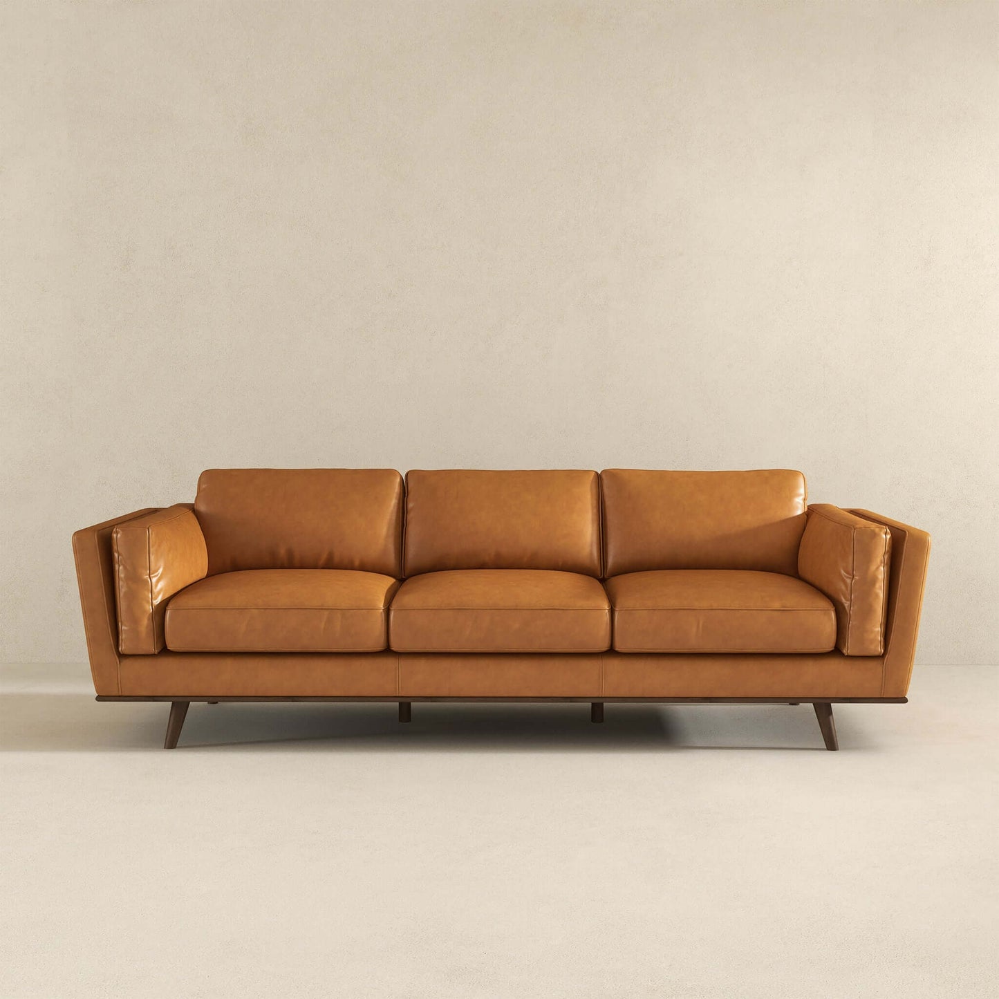 Ferre Tan Genuine Leather Sofa