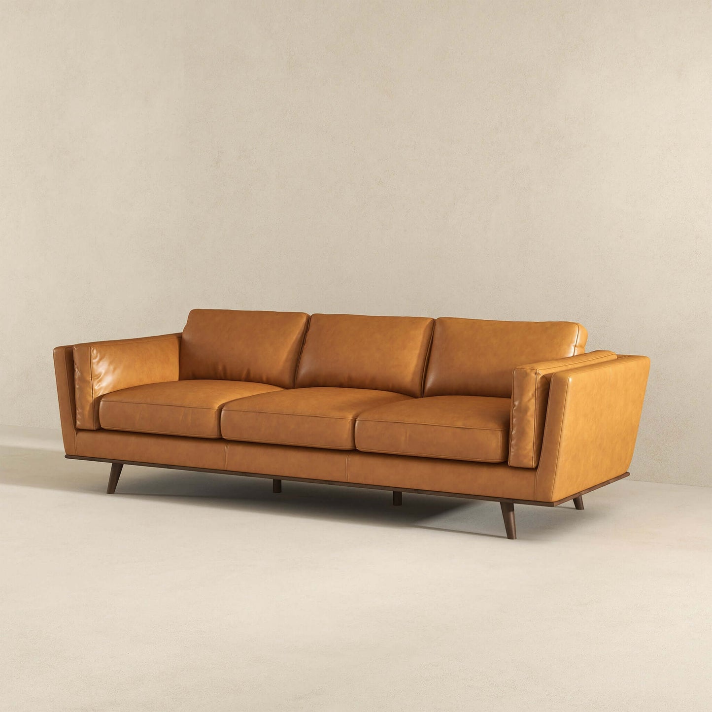 Ferre Tan Genuine Leather Sofa