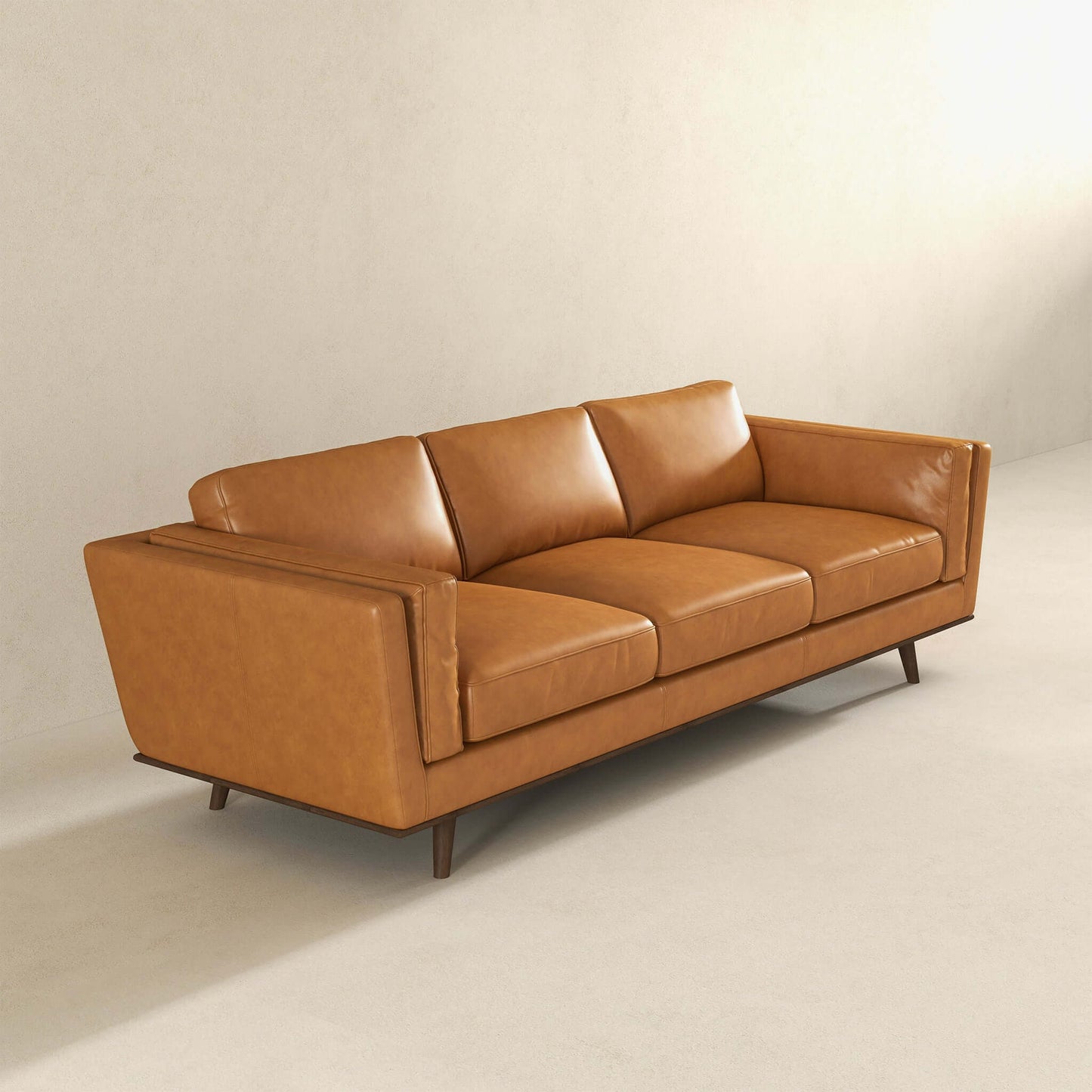 Ferre Tan Genuine Leather Sofa