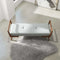 Cora Grey Fabric Bench