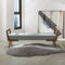 Cora Grey Fabric Bench