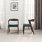Dakota Mid-Century Modern Solid Wood Velvet Dining Chair (Set of 2) Cream