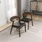 Dakota Mid-Century Modern Solid Wood Velvet Dining Chair (Set of 2) Cream