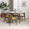 Dakota Mid-Century Modern Solid Wood Velvet Dining Chair (Set of 2) Cream