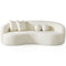 Blair Orange Curvy Boucle Sofa