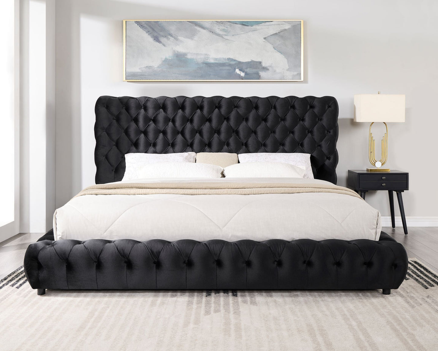 Dream Black King Platform Bed