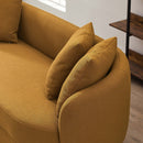 Dylan Modern French Boucle Sofa Dark Yellow Boucle