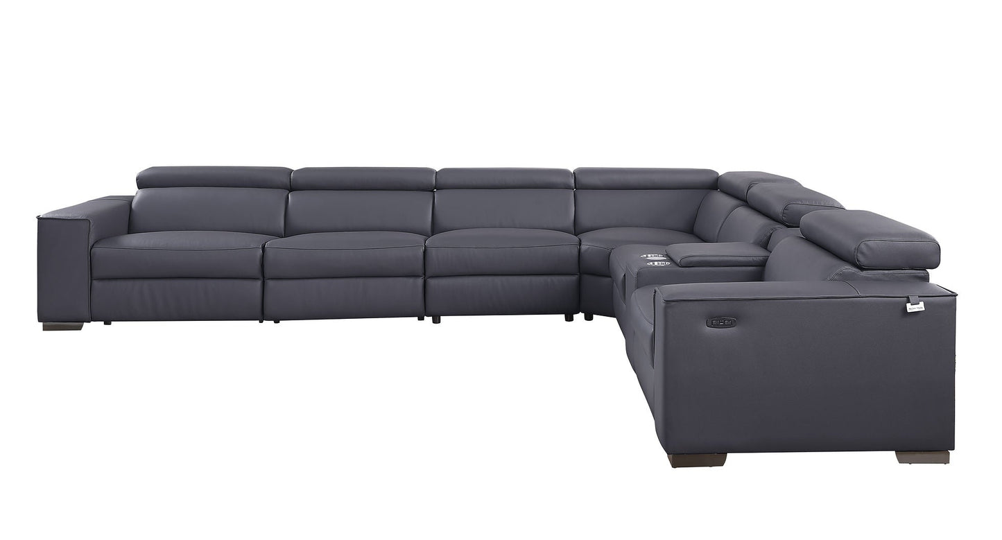 MI-631-7Pcs Picasso (DK. Grey 3 Power) Sectional