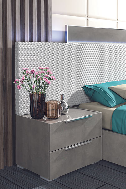 Fabiana Italian bedroom  Collection (Grey) - Eve Furniture