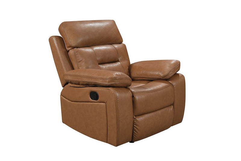 Dallas Camel Leather Reclining Living Room Set